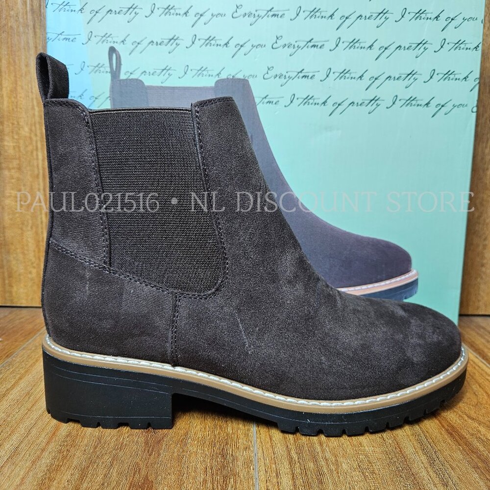 KENSIE Women's Kayla Suede Ankle Boots ~ Brown ~ Various Sizes